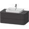Duravit WTU HAPPY D.2 PLUS 1000x550mm 2 Schubk gra s-matt o ES