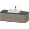 Duravit WTU HAPPY D.2 PLUS 1300x550mm 2 Schubk Steingr sdm o ES