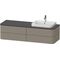 Duravit WTU HAPPY D.2 PLUS 1600x550mm 4 Sk WT re Steingr sdm o ES