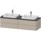 Duravit WTU HAPPY D.2 PLUS 1600x550mm 4 Schubk ta sdm o ES