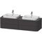Duravit WTU HAPPY D.2 PLUS 1600x550mm 4 Schubk gra s-matt o ES