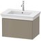 Duravit Waschtischunterbau WHITE TULIP 684x410mm 1 Ausz. Steingr hgl o ES
