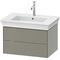 Duravit Waschtischunterbau WHITE TULIP 684x410mm 2 Schubk Steingr sdm o ES