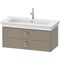 Duravit Waschtischunterbau WHITE TULIP 984x410mm 2 Schubk Steingr hgl o ES