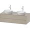 Duravit Waschtischunterbau WHITE TULIP 1300x550mm 2 Schubk ta sdm o ES