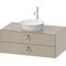 Duravit Waschtischunterbau WHITE TULIP 1000x550mm 2 Schubk ta sdm o ES