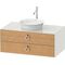 Duravit Waschtischunterbau WHITE TULIP 1000x550mm 2 Sk Ei na mass / we sdm o ES