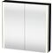 Duravit Spiegelschrank XSQUARE 800x800x156mm, 27 W eiche schwarz
