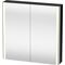 Duravit Spiegelschrank XSQUARE 800x800x156mm, 27 W schwarz hochglanz