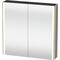 Duravit Spiegelschrank XSQUARE 800x800x156mm, 27 W basalt matt