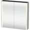 Duravit Spiegelschrank XSQUARE 800x800x156mm, 27 W taupe seidenmatt