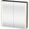 Duravit Spiegelschrank XSQUARE 800x800x156mm, 27 W leinen