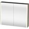 Duravit Spiegelschrank XSQUARE 1000x800x156mm, 27 W leinen