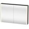 Duravit Spiegelschrank XSQUARE 1200x800x156mm 27 W fla grey seidenmatt