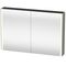 Duravit Spiegelschrank XSQUARE 1200x800x156mm 27 W steingrau seidenmatt