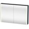 Duravit Spiegelschrank XSQUARE 1200x800x156mm 27 W nachtblau seidenmatt