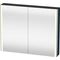 Duravit Spiegelschrank XSQUARE 1000x800x156mm 27 W nachtblau seidenmatt