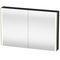 Duravit Spiegelschrank XSQUARE 1200x800x156mm, 27 W graphit supermatt