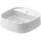 Duravit Aufsatzbecken Zencha 420x420mm o ÜL mit Hahnlochblock weiß WG
