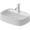 Duravit Aufsatzbecken Zencha 550x390mm o ÜL m Hahnlochblock we sdm WG