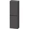 Duravit Halbhochschrank Ketho.2 400x1320x240mm TA rechts graphit matt