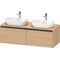 Duravit Waschtischunterbau Ketho.2 1400x459x550mm Be beidseitig eiche natur