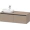 Duravit Waschtischunterbau Ketho.2 1400x459x550mm Becken links leinen