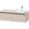 Duravit Waschtischunterbau Ketho.2 1400x459x550mm Be rechts taupe supermatt