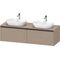 Duravit Waschtischunterbau Ketho.2 1600x459x550mm Becken beidseitig leinen