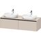 Duravit Waschtischunterbau Ketho.2 1600x459x550mm Be beids taupe supermatt