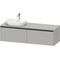 Duravit Waschtischunterbau Ketho.2 1600x459x550mm Be links betongrau matt