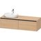 Duravit Waschtischunterbau Ketho.2 1600x459x550mm Becken links eiche natur