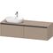 Duravit Waschtischunterbau Ketho.2 1600x459x550mm Becken links leinen