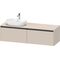Duravit Waschtischunterbau Ketho.2 1600x459x550mm Be links taupe supermatt