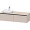 Duravit Waschtischunterbau Ketho.2 1600x459x550mm Becken links taupe matt