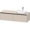 Duravit Waschtischunterbau Ketho.2 1600x459x550mm Be rechts taupe supermatt