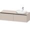 Duravit Waschtischunterbau Ketho.2 1600x459x550mm Becken rechts taupe matt