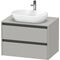 Duravit Waschtischunterbau Ketho.2 800x568x550mm betongrau matt