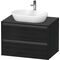 Duravit Waschtischunterbau Ketho.2 800x568x550mm eiche schwarz