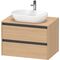Duravit Waschtischunterbau Ketho.2 800x568x550mm eiche natur