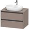 Duravit Waschtischunterbau Ketho.2 800x568x550mm basalt matt