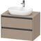 Duravit Waschtischunterbau Ketho.2 800x568x550mm leinen