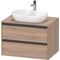 Duravit Waschtischunterbau Ketho.2 800x568x550mm nussbaum natur