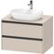 Duravit Waschtischunterbau Ketho.2 800x568x550mm taupe supermatt