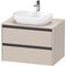 Duravit Waschtischunterbau Ketho.2 800x568x550mm taupe matt