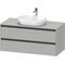 Duravit Waschtischunterbau Ketho.2 1200x568x550mm betongrau matt