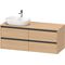 Duravit Waschtischunterbau Ketho.2 1400x568x550mm Becken links eiche natur