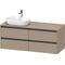 Duravit Waschtischunterbau Ketho.2 1400x568x550mm Becken links leinen