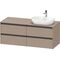 Duravit Waschtischunterbau Ketho.2 1400x568x550mm Becken rechts leinen