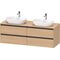 Duravit Waschtischunterbau Ketho.2 1600x568x550mm Be beidseitig eiche natur